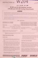 Welding-Welding MT-400 Mig Welding Torch Instructions & Replacement Parts Manual 1989-MT-400-01